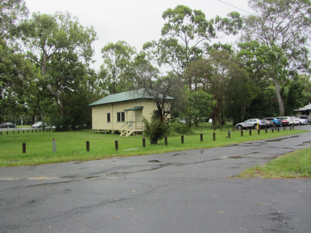 outside view of clubhouse showing steps entrance